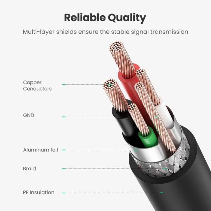 Bild 6, UGREEN UGREEN 1.5m USB-A - USB-B 2.0 Kabel Svart - Teknikhallen.se