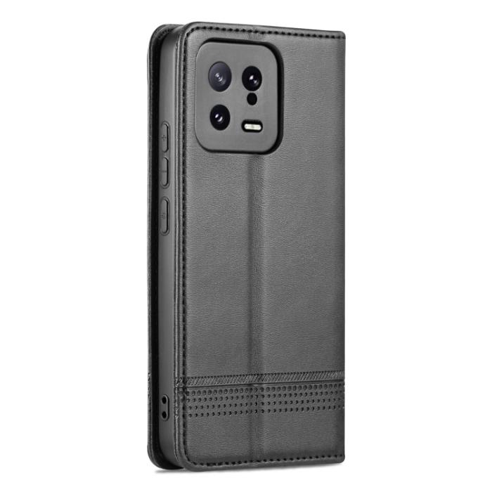 Bild 3, AZNS AZNS Xiaomi 13 5G Fodral Flip Läder Svart - Teknikhallen.se