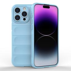  iPhone 15 Pro Max Skal Magic Shield Ljus Bl&aring; - Teknikhallen.se