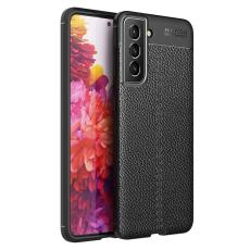  Samsung Galaxy S22 Plus Skal Litchi Textur Svart - Teknikhallen.se