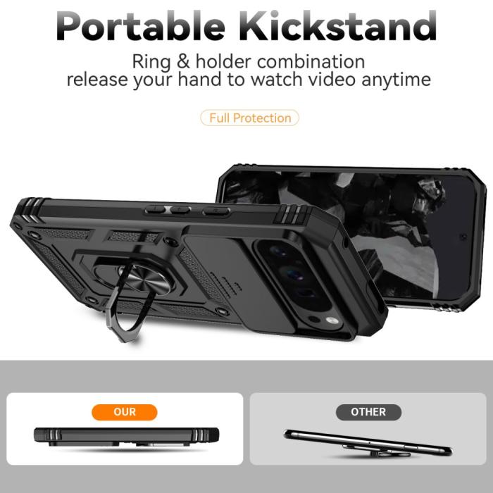 Bild 4,  Google Pixel 9 Pro XL Skal CamShield Armor Ring Svart - Teknikhallen.se