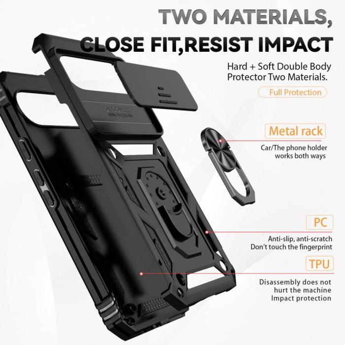 Bild 6,  Google Pixel 9 Pro XL Skal CamShield Armor Ring Svart - Teknikhallen.se