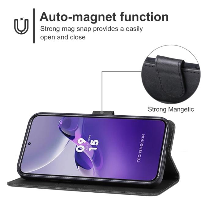 Bild 4,  Samsung Galaxy A24 5G Fodral Läder Svart - Teknikhallen.se