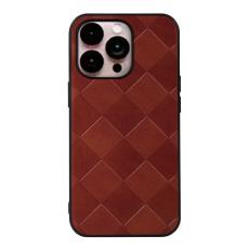  iPhone 14 Pro Max Skal V&auml;vd Textur Brun - Teknikhallen.se