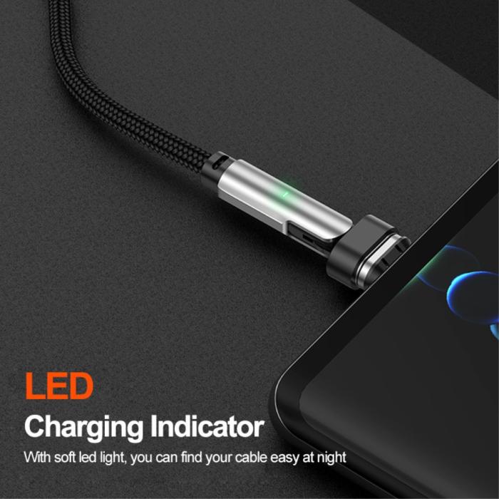 Bild 6, ENKAY ENKAY 1 m 3in1 USB-C - Lightning / USB-C Magnetisk Svart - Teknikhallen.se