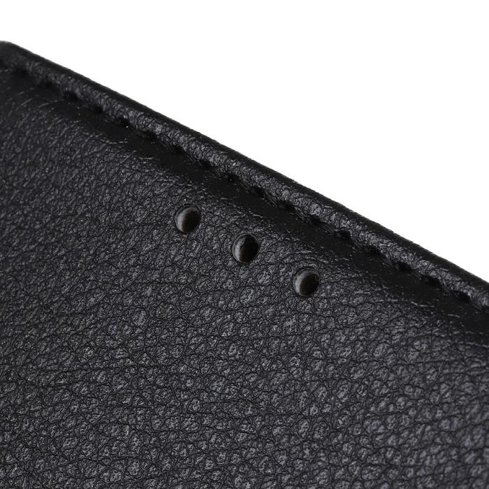 Bild 5,  iPhone 12 Pro Max - Litchi Fodral - Svart - Teknikhallen.se