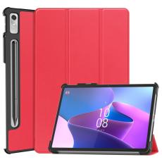 Lenovo Tab P11 Pro Gen 2 Fodral Tri-Fold L&auml;der R&ouml;d - Teknikhallen.se