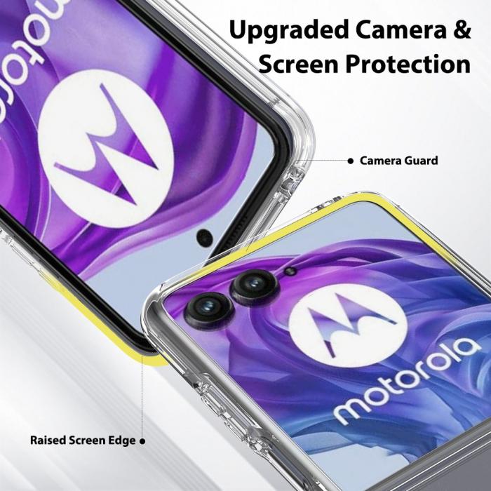 Bild 6,  Motorola Razr 50 Ultra 5G Mobilskal TPU/Akryl Transparent - Teknikhallen.se