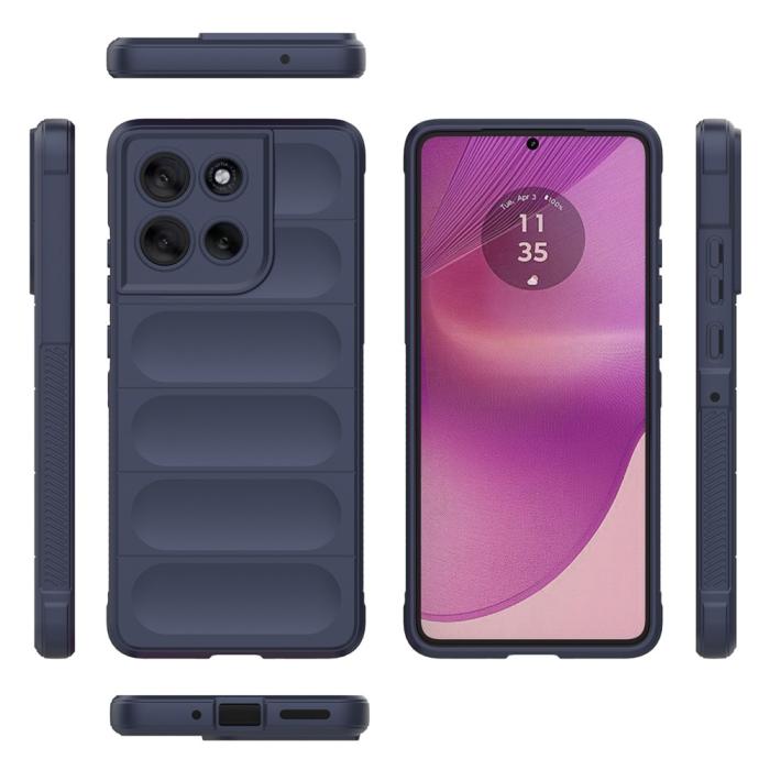 Bild 5,  Motorola Moto G86 5G Skal Magic Shield Blå - Teknikhallen.se