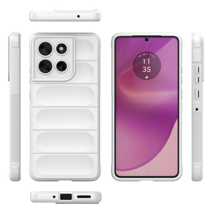 Bild 2,  Motorola Moto G86 5G Skal Magic Shield Vit - Teknikhallen.se