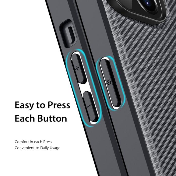 Bild 6, DUX DUCIS DUX DUCIS iPhone 14 Plus Skal FINO Nylon Svart - Teknikhallen.se