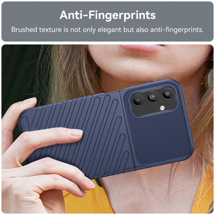 Bild 4,  Samsung Galaxy A15 5G Skal Twill Textur Blå - Teknikhallen.se
