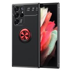  Samsung Galaxy S22 Ultra Skal Ring Svart/R&ouml;d - Teknikhallen.se