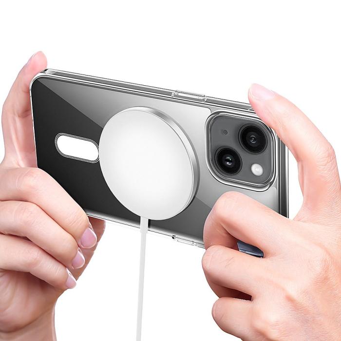 Bild 5,  iPhone 15 Skal MagSafe Akryl/TPU Transparent - Teknikhallen.se