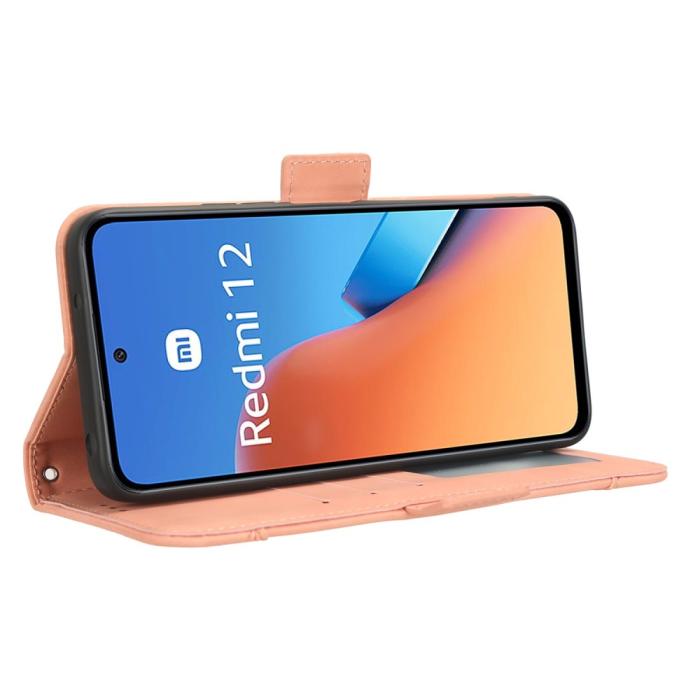 Bild 3,  Xiaomi Redmi 12 5G/4G Fodral Med Avtagbart Kortfodral Rosa - Teknikhallen.se