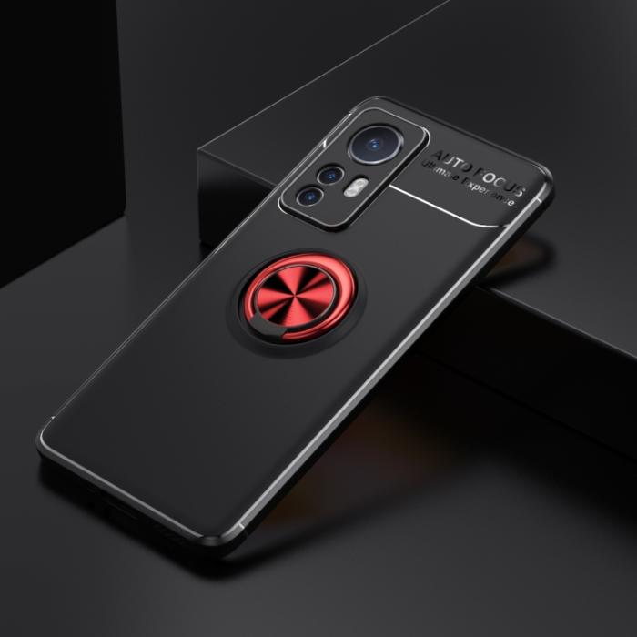 Bild 2,  Xiaomi 12 Skal Ring Svart/Röd - Teknikhallen.se