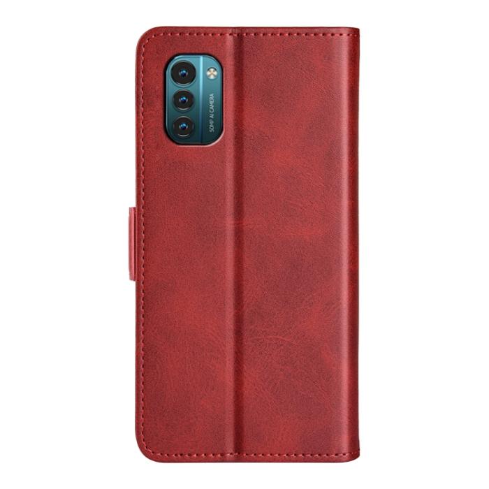Bild 3,  Nokia G11 / G21 Fodral Magnetisk Stängning Röd - Teknikhallen.se