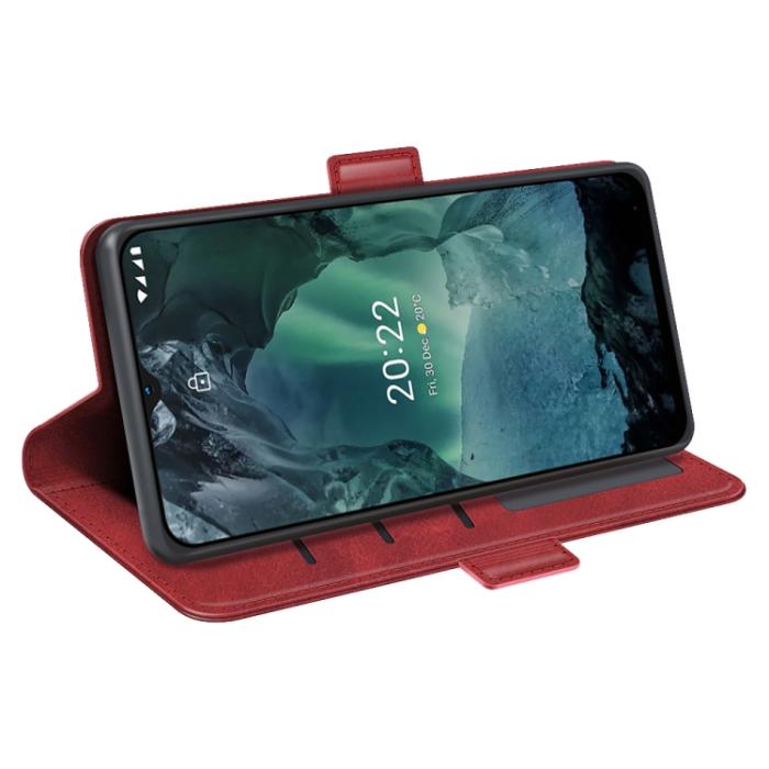Bild 6,  Nokia G11 / G21 Fodral Magnetisk Stängning Röd - Teknikhallen.se