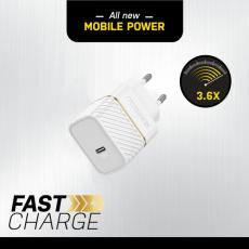 OtterBox OtterBox 30W GaN PD USB-C V&auml;ggladdare Vit - Teknikhallen.se