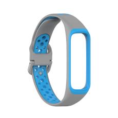  Samsung Galaxy Fit 2 SM-R220 Armband Ih&aring;ligt Silikon Gr&aring;/Bl&aring; - Teknikhallen.se
