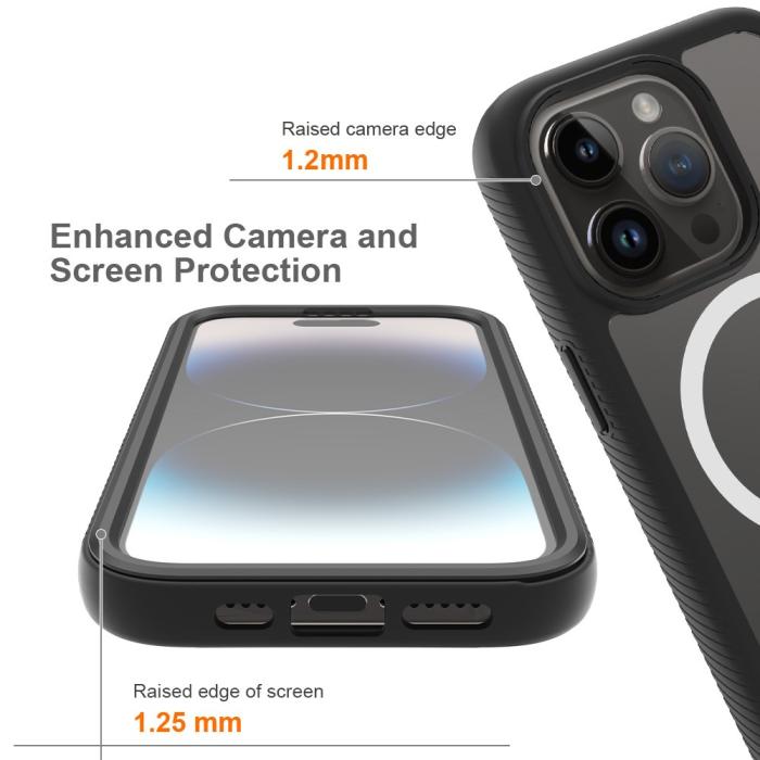 Bild 4,  iPhone 15 Pro Skal MagSafe 360 Defense Svart - Teknikhallen.se