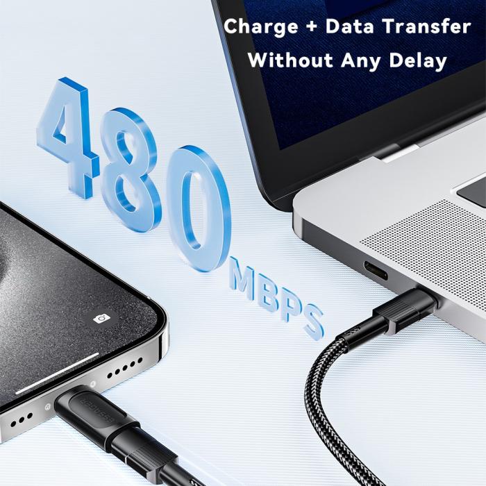 Bild 3, ESSAGER ESSAGER Lightning Hona - USB-C Hane Adapter Svart - Teknikhallen.se