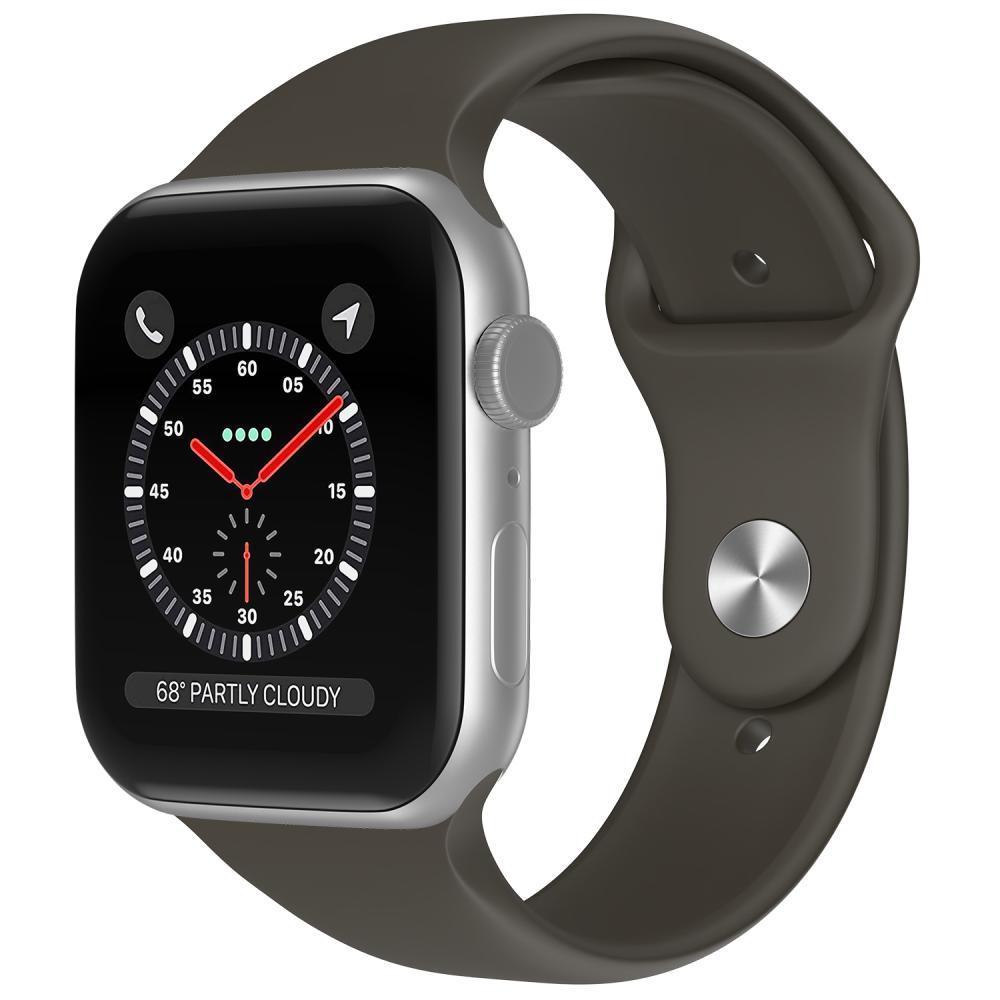 ColorPop Apple Watch 38/40/41 mm Silikon Armband (M/L) Mörk Brun - Teknikhallen.se