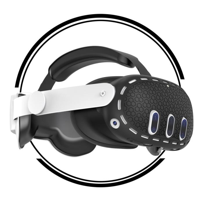 Bild 2,  Meta Quest 3 Skal Till Headset Silikon Svart - Teknikhallen.se