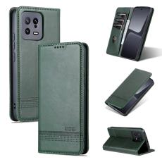 AZNS AZNS Xiaomi 13 5G Fodral Flip L&auml;der M&ouml;rk Gr&ouml;n - Teknikhallen.se