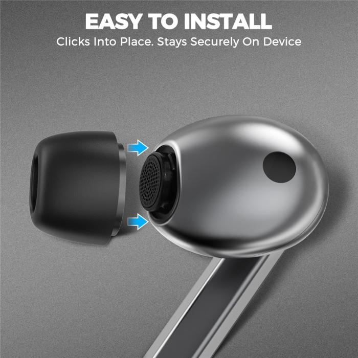 Bild 5, AHASTYLE AHASTYLE 3-PACK Öronpluggar För Galaxy Buds 3 Pro Svart - Teknikhallen.se