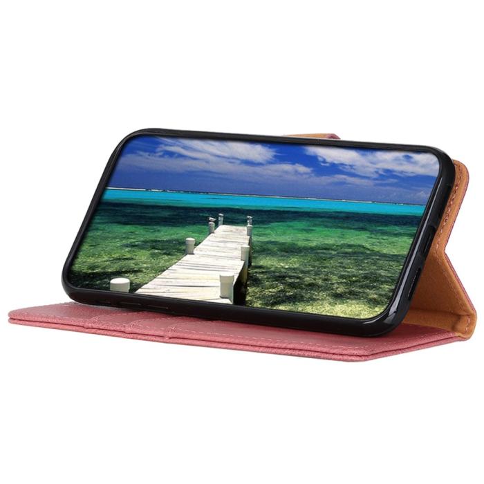 Bild 3, KHAZNEH KHAZNEH Samsung Galaxy S24 FE Fodral Läder Rosa - Teknikhallen.se