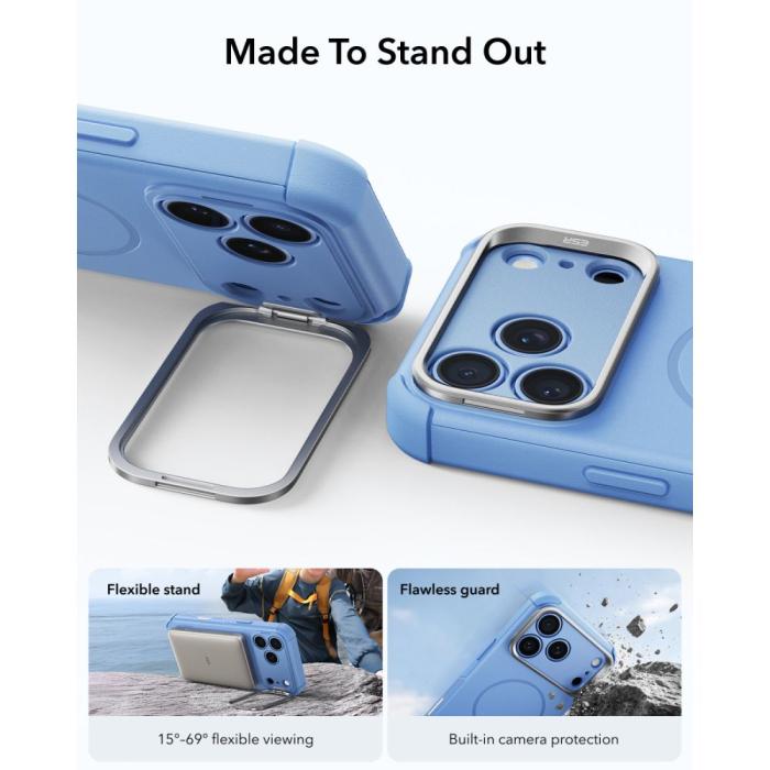 Bild 4, ESR ESR iPhone 18 Pro Max/17 Pro Max Skal MagSafe Cyber Tough Kickstand - Teknikhallen.se