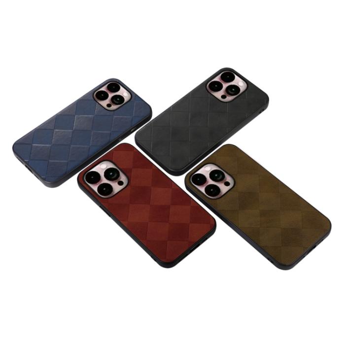 Bild 4,  iPhone 14 Pro Max Skal Vävd Textur Brun - Teknikhallen.se