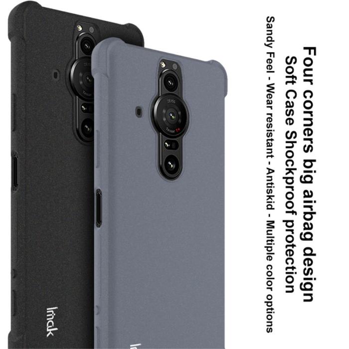 Bild 4, IMAK IMAK Sony Xperia Pro-I Skal Shockproof TPU + Skärmskydd Matt Grå - Teknikhallen.se