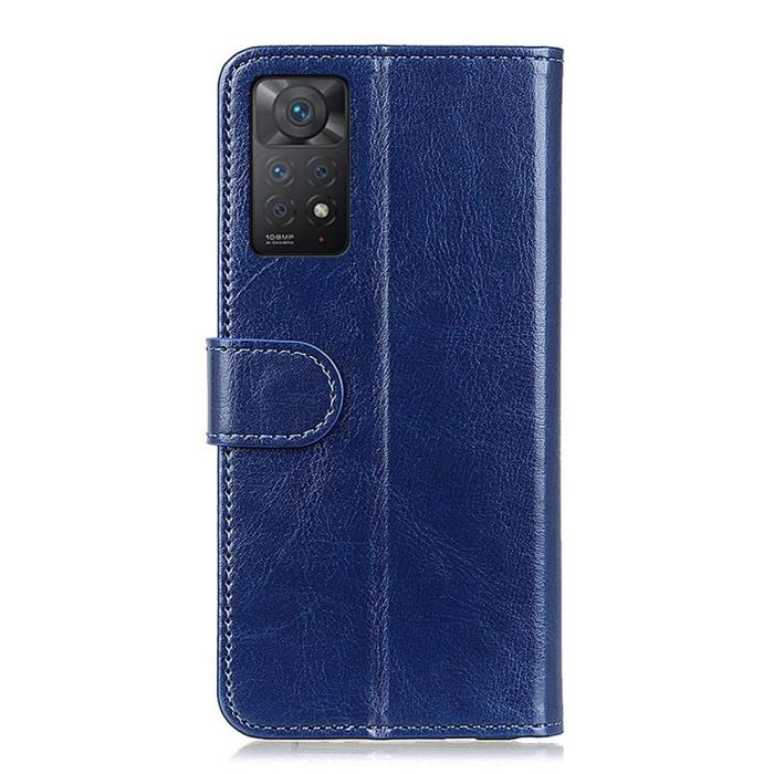Bild 3,  Xiaomi Redmi Note 11 Pro 5G Fodral Crazy Horse Blå - Teknikhallen.se