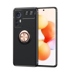  Xiaomi 12 Skal Ring Svart/Ros&eacute;guld - Teknikhallen.se