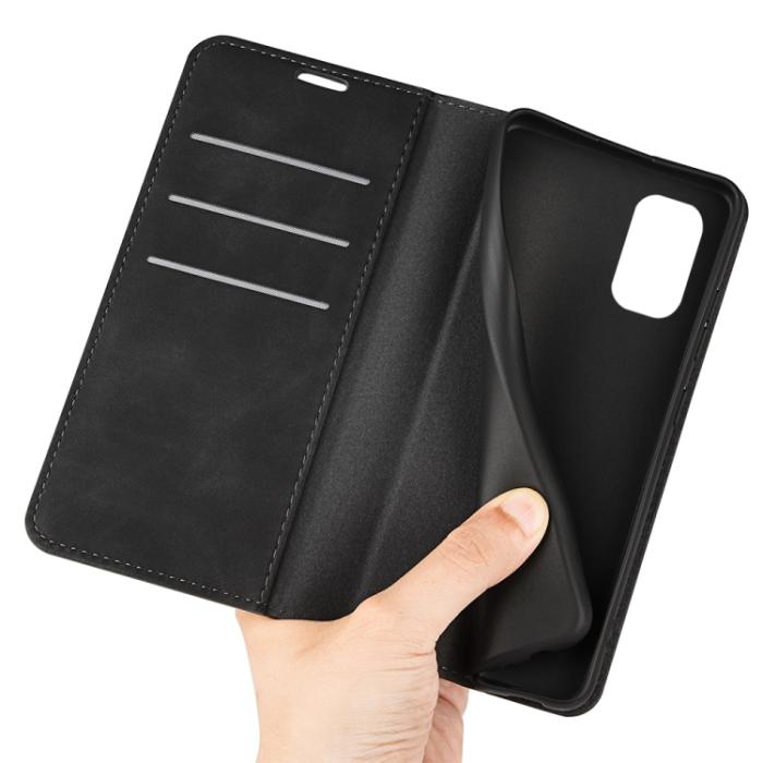 Bild 4,  Nokia G11 / G21 Fodral Flip Skin Touch Svart - Teknikhallen.se