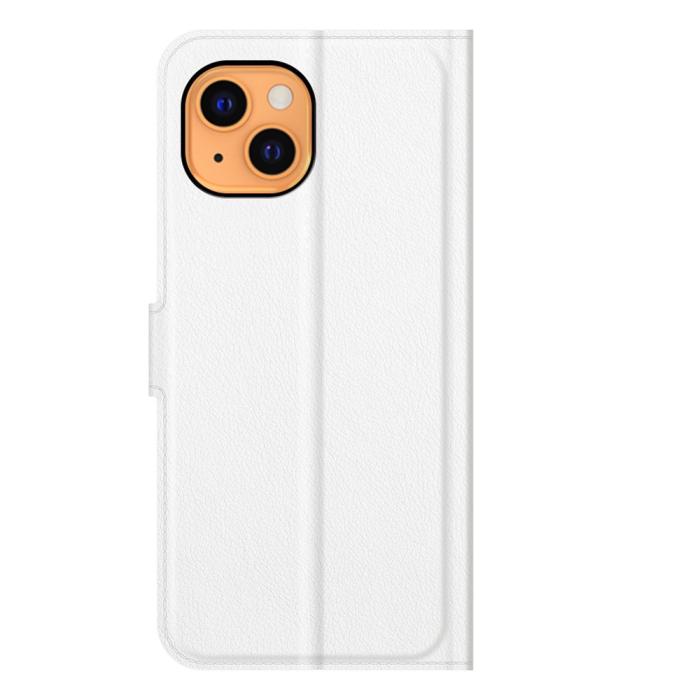 Bild 6,  iPhone 13 Fodral Litchi Textur Vit - Teknikhallen.se