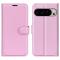  Google Pixel 10 Pro XL Fodral Litchi Läder Ljus Rosa - Teknikhallen.se