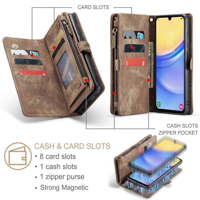 Bild 5, CASEME CASEME Samsung Galaxy A16 Fodral Multifuntionell Brun - Teknikhallen.se