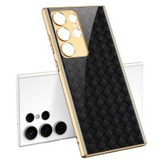 GKK GKK Galaxy S24 Ultra Skal H&auml;rdat Glas Electroplate Fl&auml;tad Textur - Teknikhallen.se