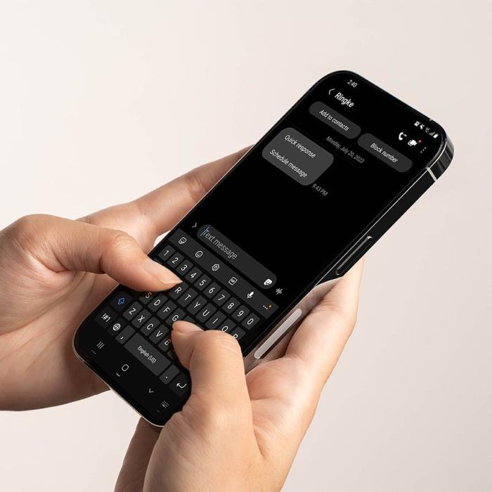 Bild 4, Ringke Ringke iPhone 15 Skärmskydd Härdat Glas Svart - Teknikhallen.se