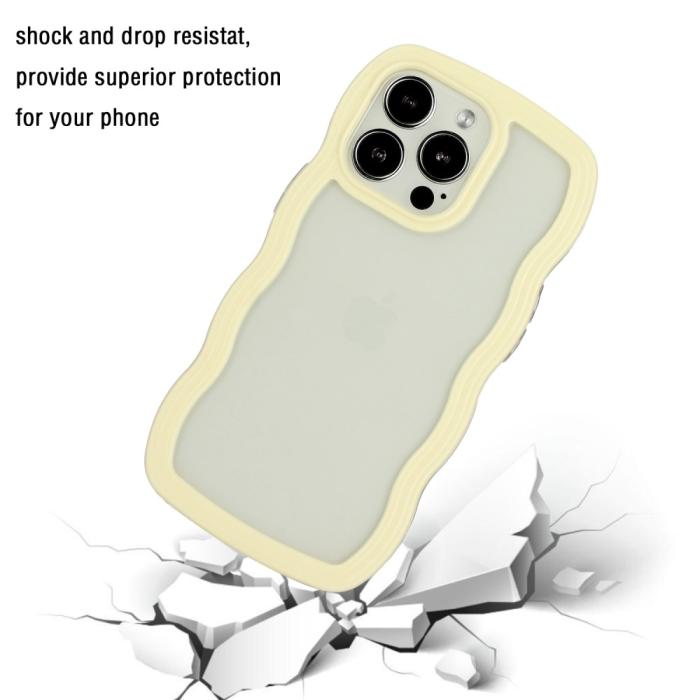 Bild 2,  iPhone 16 Pro Skal Wavy Hybrid Gul - Teknikhallen.se