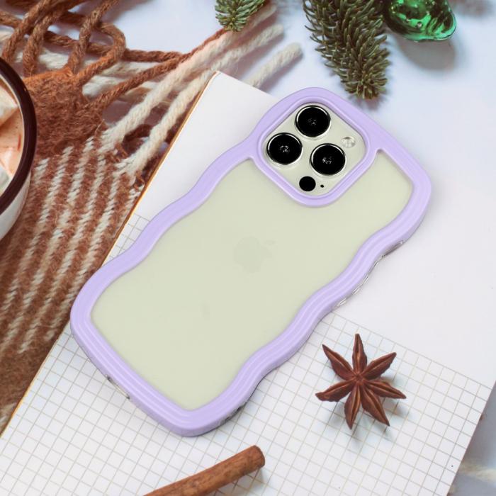 Bild 3,  iPhone 16 Pro Skal Wavy Hybrid Lila - Teknikhallen.se