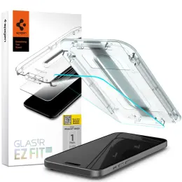 Spigen Spigen iPhone 16/15 GLAS.tR "Ez Fit" Skärmskydd - Teknikhallen.se