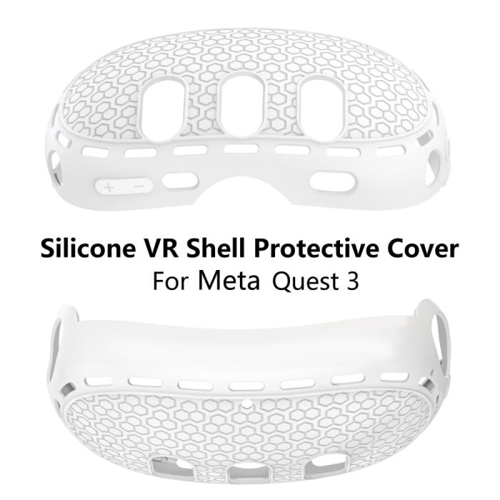 Bild 3,  Meta Quest 3 Skal Till Headset Silikon Vit - Teknikhallen.se