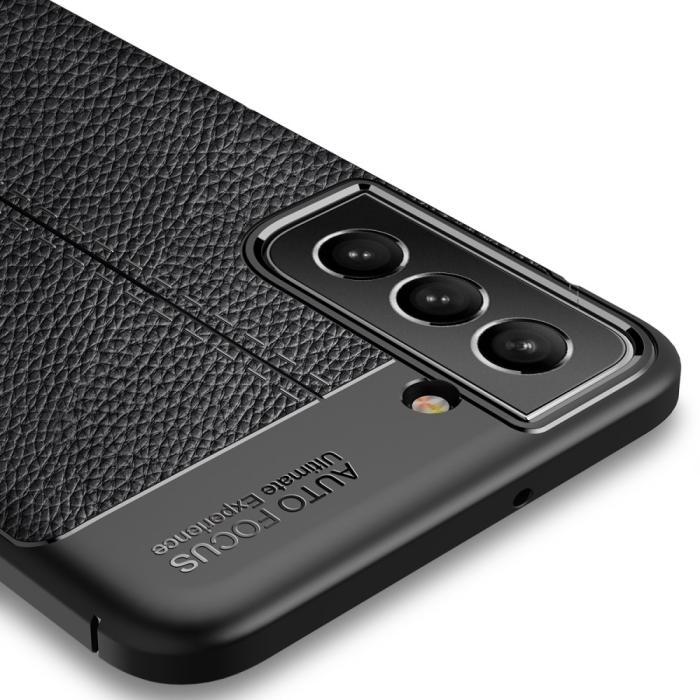 Bild 5,  Samsung Galaxy S22 Plus Skal Litchi Textur Blå - Teknikhallen.se