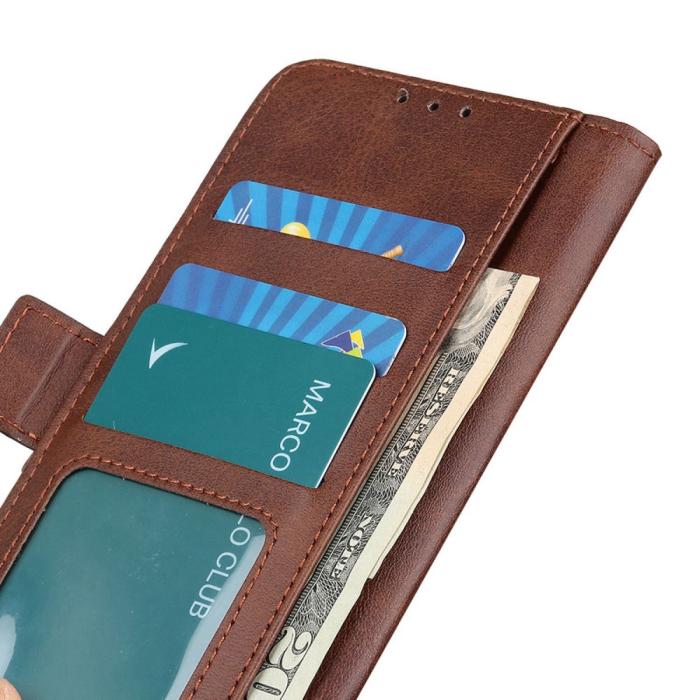 Bild 4,  Samsung Galaxy S23 Ultra Fodral Magnetisk Stängning Brun - Teknikhallen.se