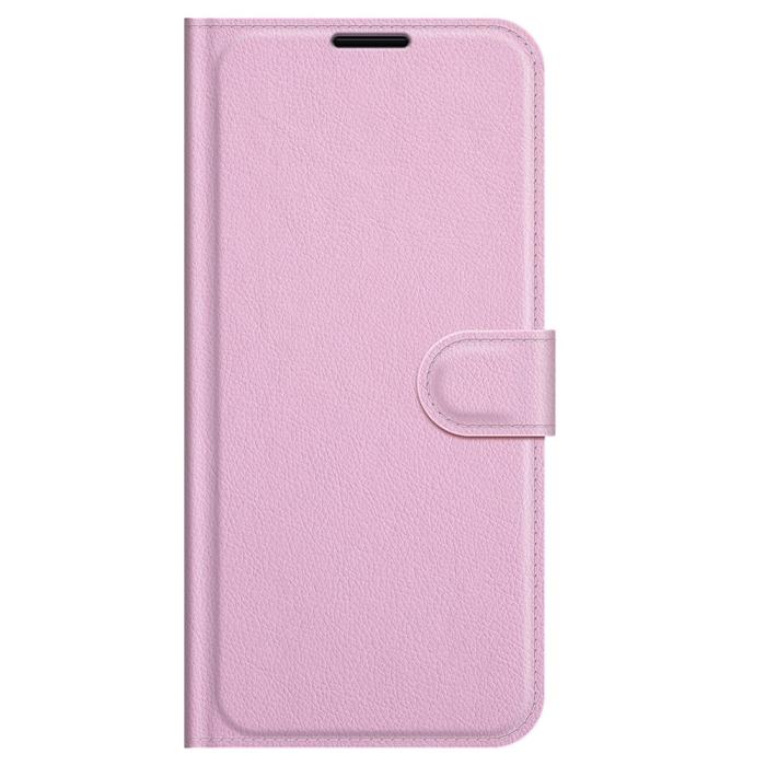 Bild 5,  iPhone 13 Pro Max - Litchi Slim Läder Fodral - Ljus Rosa - Teknikhallen.se