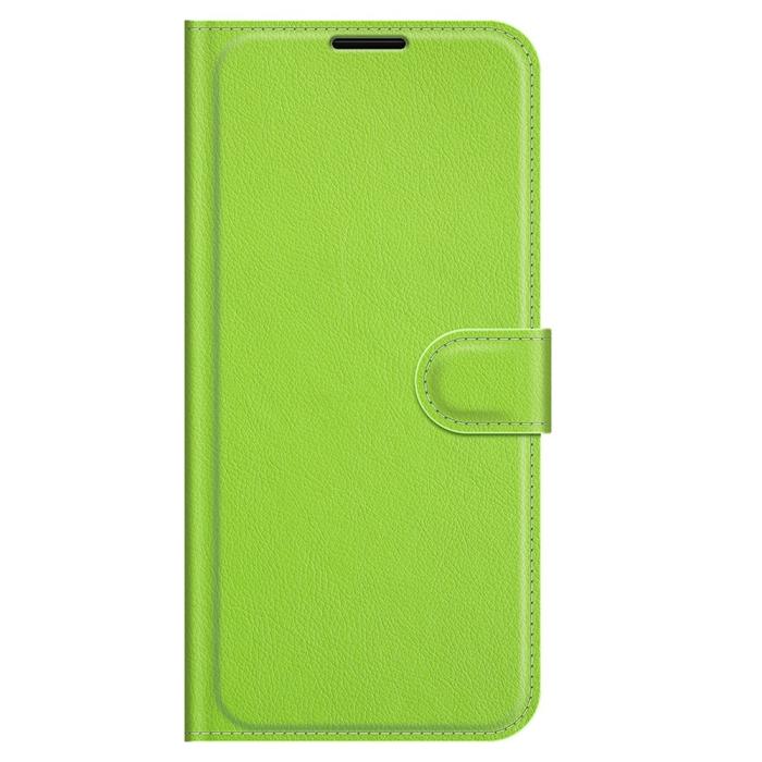 Bild 5,  iPhone 13 Pro Max - Litchi Slim Läder Fodral - Grön - Teknikhallen.se